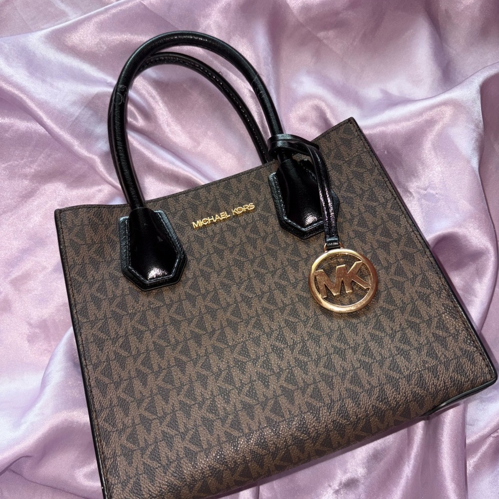 Michael Kors Brown and Black Mini Bag